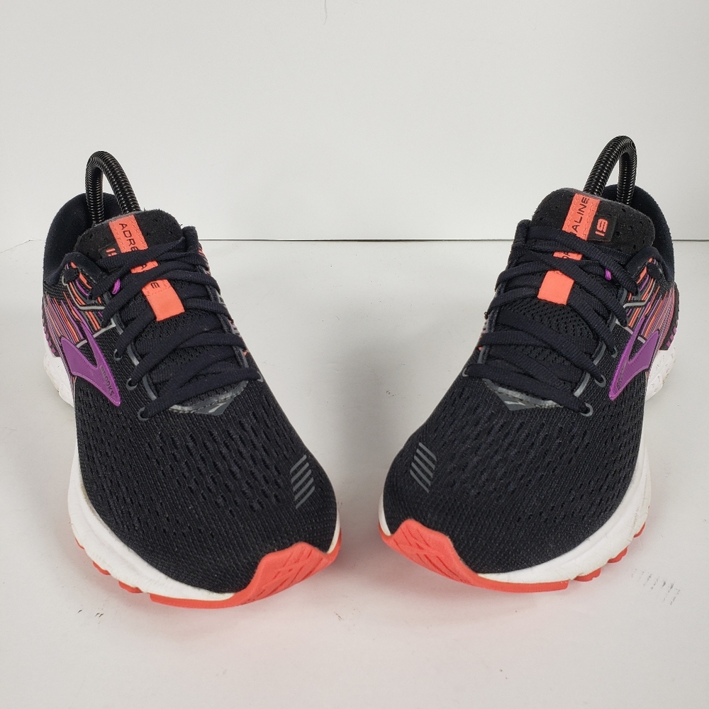 Brooks Adrenaline GTS 19 Womens Running Shoes Size 8.5 Black Purple 1202841D080 - Picture 3 of 7